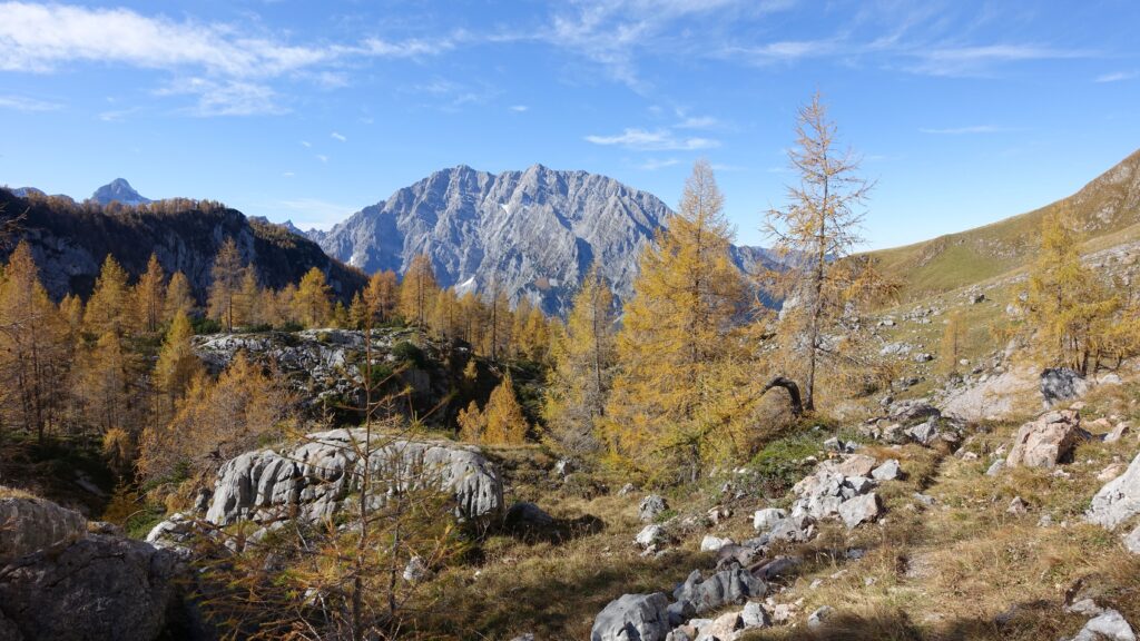 Auf der kleinen Reib, im Hintergrund der Watzmann